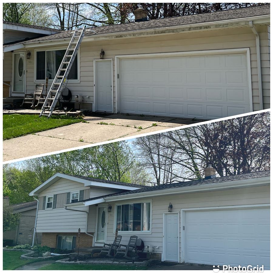 House roof and gutter washing in flushing mi