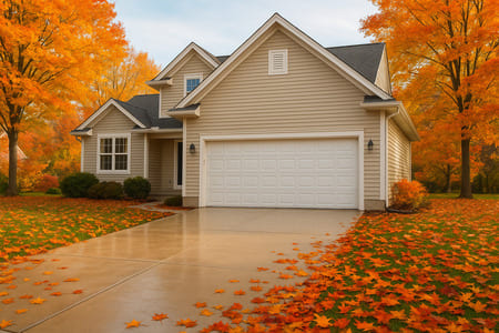 Fall exterior cleanup how professional washing removes mold mildew and leaves